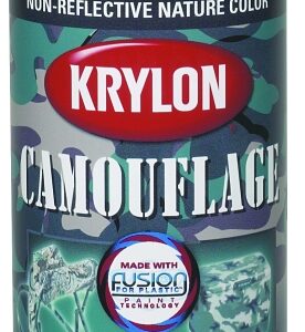 Krylon K04291777 Camouflage Spray Paint, Flat, Camouflage Khaki, 12 oz
