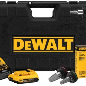 DEWALT DCE400D2 Expander Tool Kit, Yellow, For: Milwaukee and Uponor Heads