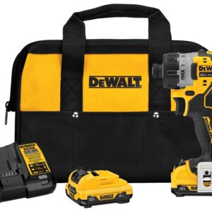 DEWALT DCF601F2 Screwdriver Kit, Battery Included, 12 V, 2 Ah, 1/4 in Chuck, Keyless Chuck