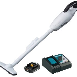 Makita LXT XLC02RB1W Compact Vacuum Kit, 1.3 pt Vacuum, Lithium-Ion Battery