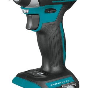 Makita XDT14Z Brushless Impact Driver, Tool Only, 18 V, 1/4 in Drive, Hex Drive, 0 to 3800 ipm