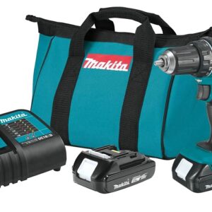 Makita LXT XFD10SY Driver Drill Kit, Battery Included, 18 V, 1.5 Ah, 1/2 in Chuck, Ratcheting Chuck
