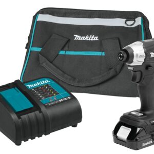 Makita LXT Series XDT18SY1B Sub-Compact Impact Driver Kit, Battery Included, 18 V, 1.5 Ah, 1/4 in Drive, Hex Drive