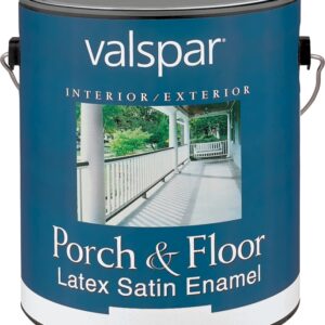 Valspar Medallion 1500 Series 027.0001505.007 Porch and Floor Paint, Satin, Clear, 1 gal, 400 sq-ft/gal Coverage Area