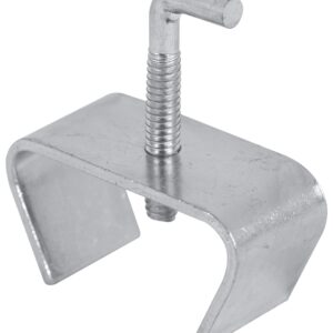 Prime-Line U 9006 Rail Clamp, Steel, Zinc, 2/PK