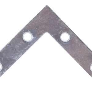 ProSource FC-Z025-01-3L Corner Brace, 2-1/2 in L, 2-1/2 in W, 1.5 mm Thick, Steel, Silver, Zinc