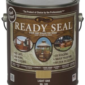 Ready Seal 105 Stain and Sealer, Light Oak, 1 gal, Can
