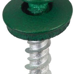 Acorn International SW-MW1FG250 Screw, High-Low, Twin Lead Thread, Hex Drive, Self-Tapping, Forest Green, 250/BAG