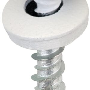 Acorn International SW-MW1BW250 Screw, High-Low, Twin Lead Thread, Hex Drive, Self-Tapping, Bright White, 250/BAG