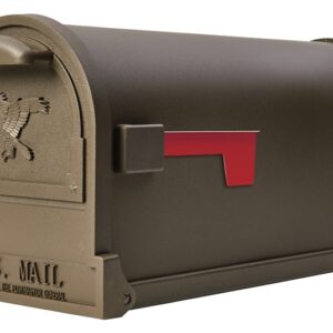 Gibraltar Mailboxes Arlington Series AR15T000 Mailbox, 1475 cu-in Capacity, Galvanized Steel, Bronze, 9-1/2 in W