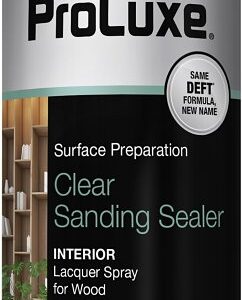 ProLuxe PLX015S/54 Sanding Sealer, Satin, Aerosol, Clear, 12 oz, Spray Bottle