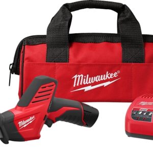Milwaukee 2420-21 Reciprocating Saw Kit, Battery Included, 12 V, 1.4 Ah, 1/2 in L Stroke, 0 to 3000 spm