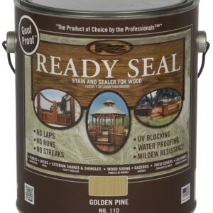 Ready Seal 110 Stain and Sealer, Golden Pine, 1 gal, Can