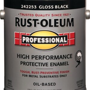 RUST-OLEUM PROFESSIONAL 242253 Protective Enamel, Gloss, Black, 1 gal Can