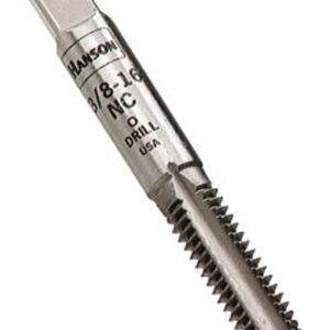 Irwin 8140 Fractional Tap, 7/16-20 Thread, Plug Tap Thread, 4-Flute, HCS