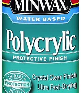 Minwax Polycrylic 35555000 Protective Finish Paint, Gloss, Liquid, Crystal Clear, 11.5 oz, Aerosol Can