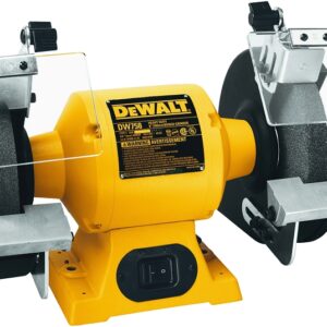 DEWALT DW758 Bench Grinder, 120 V, 4.2 A, 5/8 in Arbor/Spindle, 8 in Dia Wheel, 3600 rpm Speed