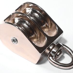 Baron 0178ZD-1 Rope Pulley, 1/4 in Rope, 1 in Sheave, Zinc