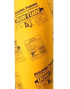 Quikrete 6922-01 Building Form, 8 in Dia, 4 ft L, Fiber