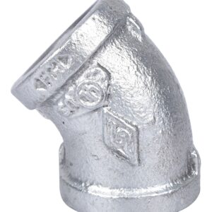 ProSource 4-3/4G Pipe Elbow, 3/4 in, Threaded, 45 deg Angle, SCH 40 Schedule, 300 psi Pressure