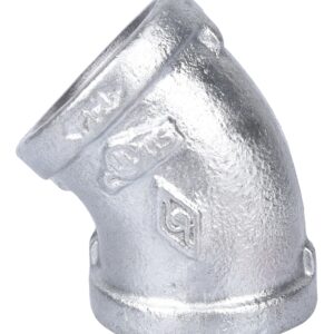 ProSource 4-1G Pipe Elbow, 1 in, Threaded, 45 deg Angle, SCH 40 Schedule, 300 psi Pressure