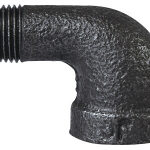 ProSource B92 6 Street Pipe Elbow, 1/8 in, FIP x MIP, 90 deg Angle, Malleable Iron, SCH 40 Schedule, 300 psi Pressure