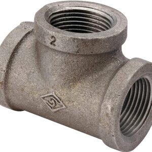 ProSource B130 6 Pipe Tee, 1/8 in, Threaded, Malleable Iron, SCH 40 Schedule, 300 PSI Pressure