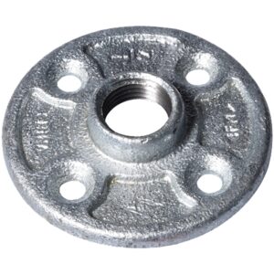ProSource 27-1/2G Floor Flange, 1/2 in, 3 in Dia Flange, FIP, 4-Bolt Hole, 0.28 in, 7 mm in (mm) Dia Bolt Hole