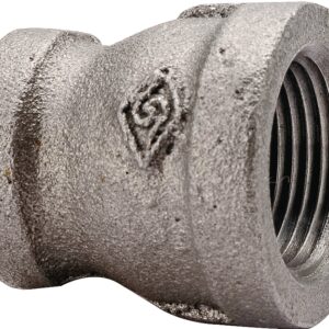 ProSource B240 10X8 Reducing Pipe Coupling, 3/8 x 1/4 in, FIP, Steel, SCH 40 Schedule, 300 psi Pressure