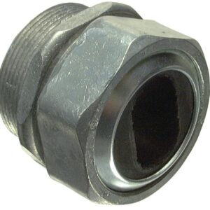 Halex 10420B Watertight Connector, 2 in Hub, Compression, Zinc