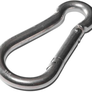 Baron 2450-9/32 Spring Hook Snap Link, 0.28 in THK Dimensions, Steel, Zinc