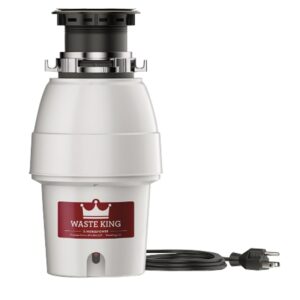 Waste King L-2600 Garbage Disposer, 1/2 hp Motor, 115 V, Stainless Steel