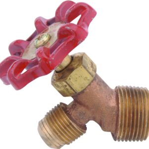Anderson Metals 59540-0612 Oil Drum and Tank Valve, 3/4 x 3/8 in Connection, MIP x Flare, Brass Body