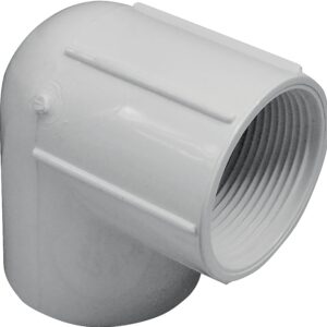 Genova 300 Series 33920 Pipe Elbow, 2 in, Slip x FIP, 90 deg Angle, PVC, White, SCH 40 Schedule