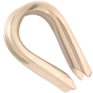 Baron 264EG-3/8 Wire Rope Thimble, 3/8 in Dia Cable, Steel, Electro-Galvanized