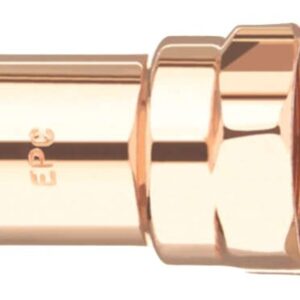 Elkhart Products 103R Series 30134 Reducing Pipe Adapter, 1/2 x 3/4 in, Sweat x FNPT, Copper