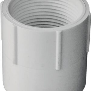 IPEX 435562 Pipe Adapter, 1-1/4 in, Socket x FPT, PVC, White, SCH 40 Schedule, 150 psi Pressure