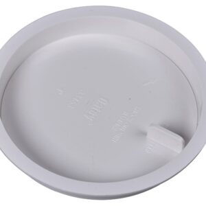 Oatey Knock-Out 39103 Test Cap with Barcode, 4 in Connection, ABS, White