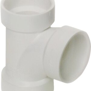 Canplas 192151L Sanitary Pipe Tee, 1-1/2 in, Hub, PVC, White