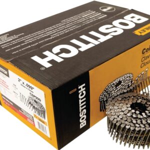 Bostitch C6P99D Series Framing Nail, Wire Collation, 2 in L, Steel, Ring Shank, 3600/PK