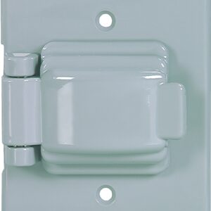 Eaton Wiring Devices S1961 Cover, 4-9/16 in L, 2-7/8 in W, Rectangular, 1-Gang, Thermoplastic, Gray