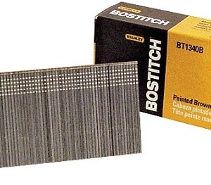Bostitch BT1340B Nail, 1-9/16 in L, 18 Gauge, Steel, Coated, Brad Head, Smooth Shank