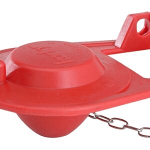 Korky 2001BP Toilet Flapper, Chlorazone Rubber, Red, For: Brass and Plastic Flush Valves