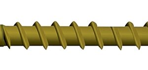 Camo 0356150 Deck Screw, #9 Thread, 2-1/2 in L, Bugle Head, Star Drive, Type 17 Slash Point, Carbon Steel, 100/PK