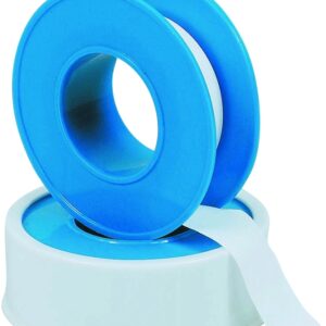 Harvey 17072B-500 Thread Seal Tape, 260 in L, 1/2 in W, PTFE, Blue/White