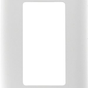 Amerelle 935RW Wallplate, 5 in L, 2-13/16 in W, 1-Gang, Steel, White