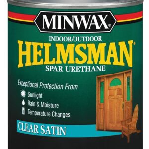 Minwax 63205444 Spar Varnish, Satin, Clear, Liquid, 1 qt, Can