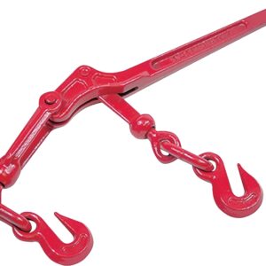 Ancra 45943-11 Load Binder, 3/8 to 1/2 in Chain/Rope, 9200 lb Working Load, Steel, Red