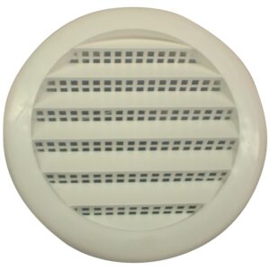 Maurice Franklin PLW-100 Series PLW100 3 Screen Louver, Polypropylene, White