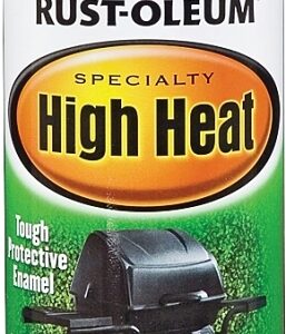 Rust-Oleum 7750830 High Heat Spray Paint, Satin, Almond, 12 oz, Can, Oil